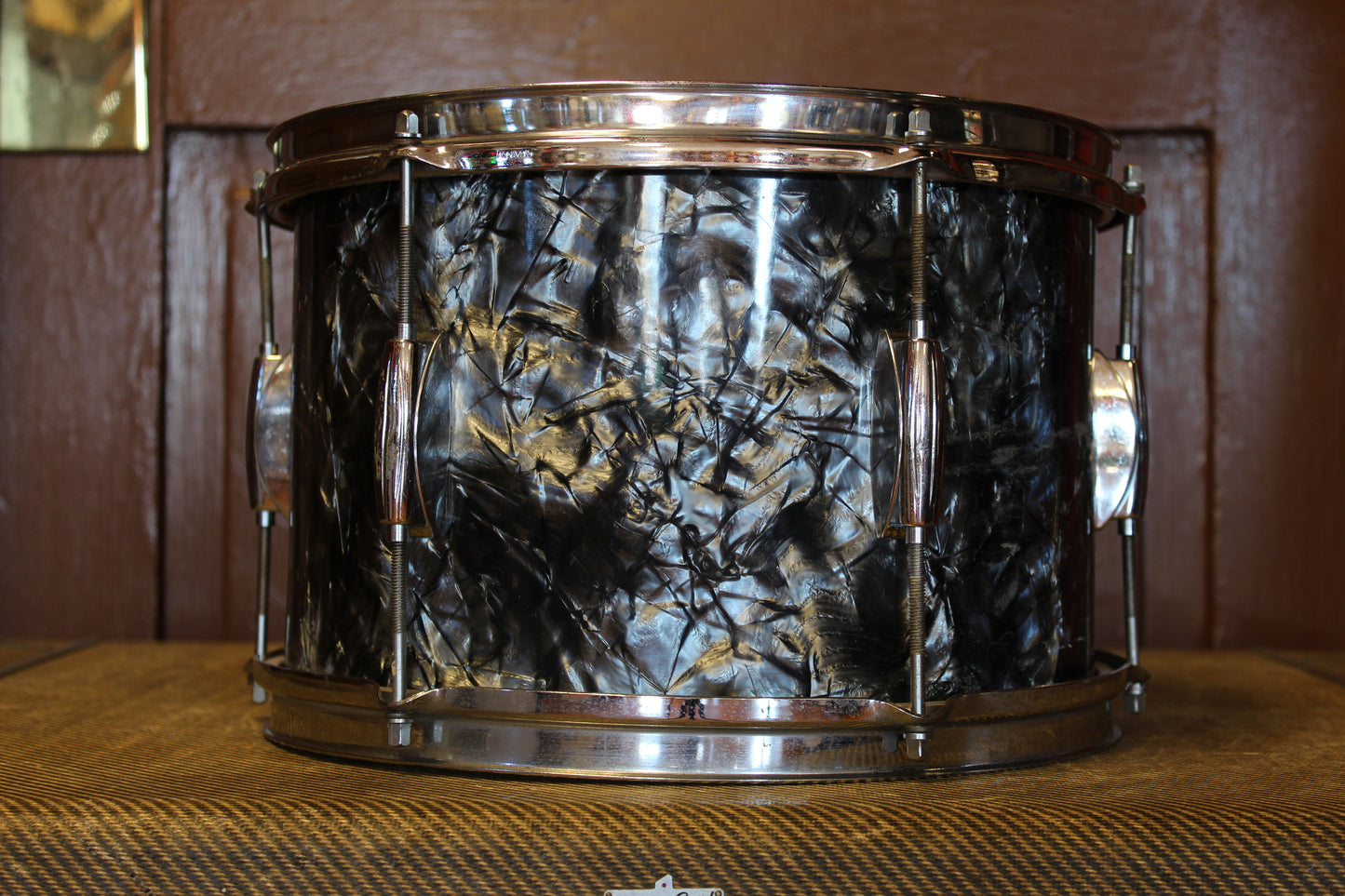 1960's Gretsch Playboy outfit in Black Diamond Pearl 14x20 14x14 8x12