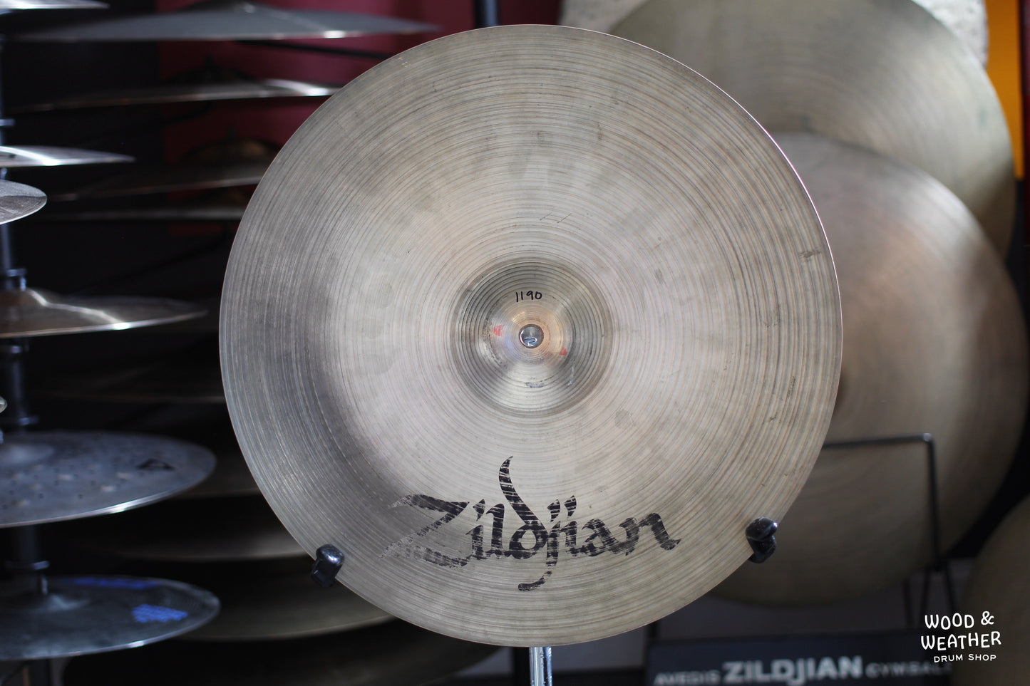 1980s A. Zildjian 16" "CO. Stamp" Medium Crash Cymbal 1190g