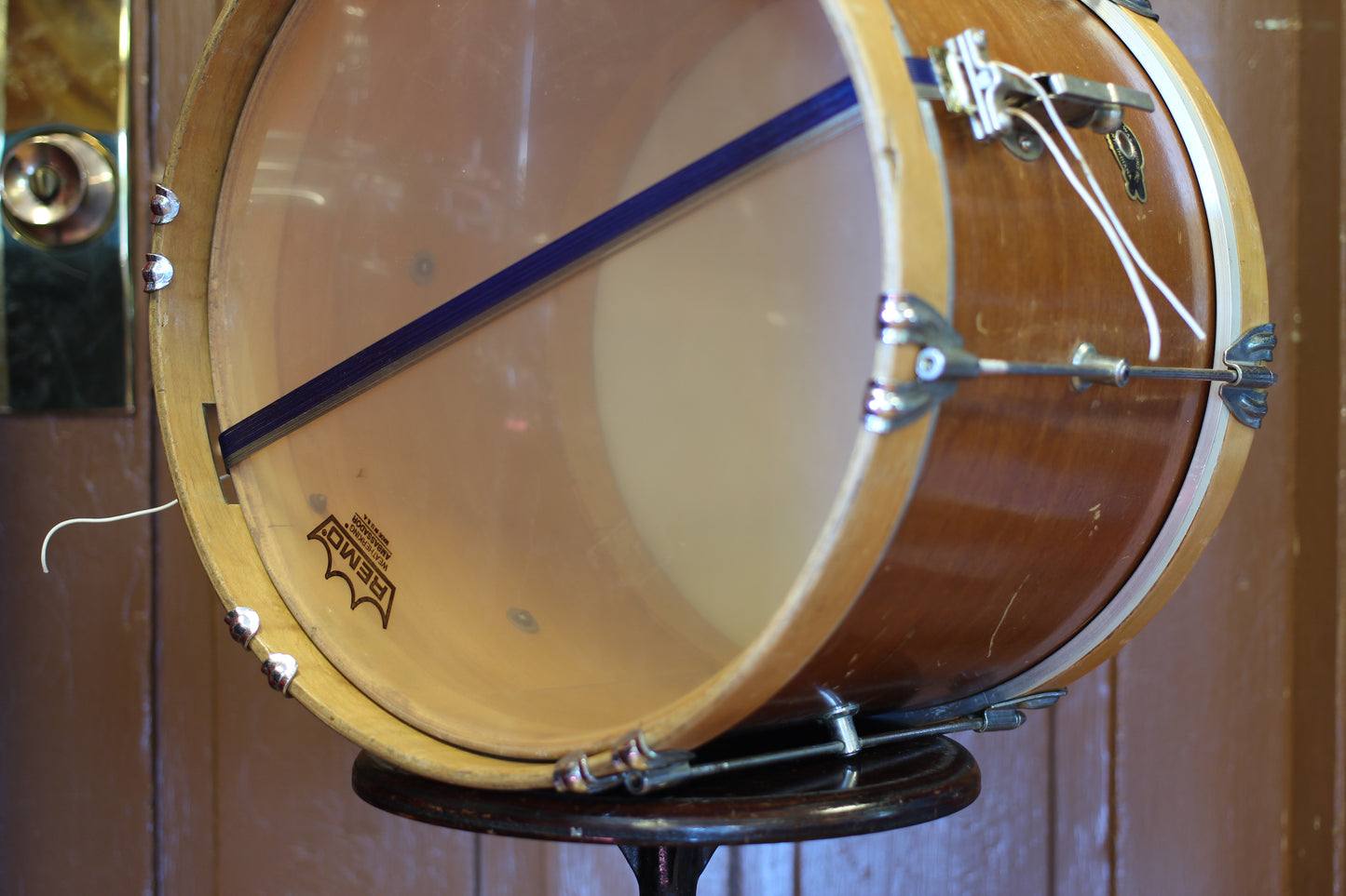 1950's George Way 10"x14" 'Pacemaker Parade Drum' in Natural Mahogany