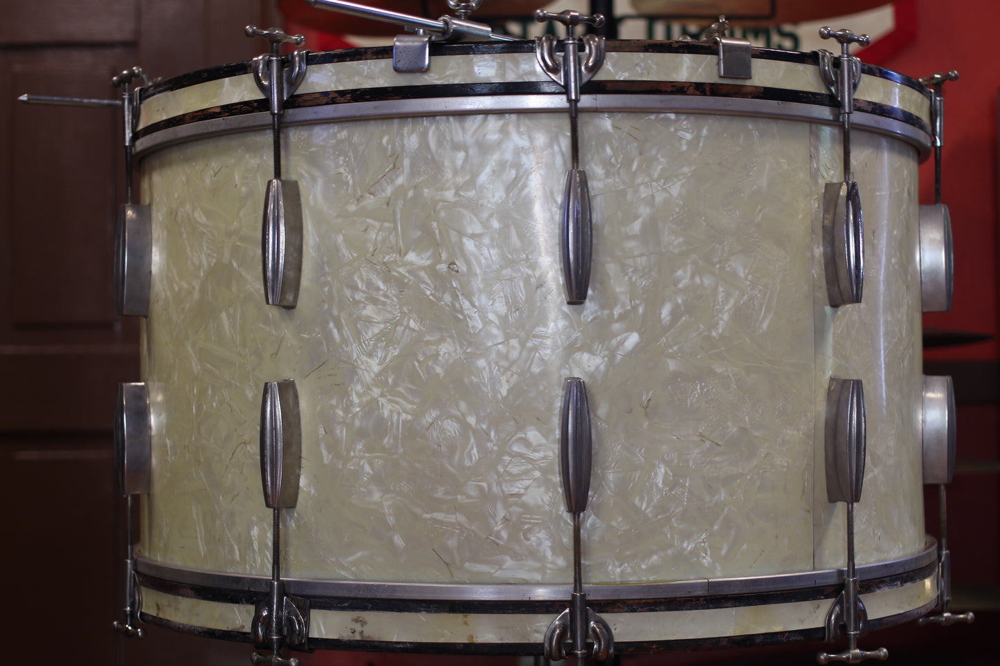 1940's Slingerland Radioking Gene Krupa Deluxe in Marine Pearl 14x26 16x16 9x13