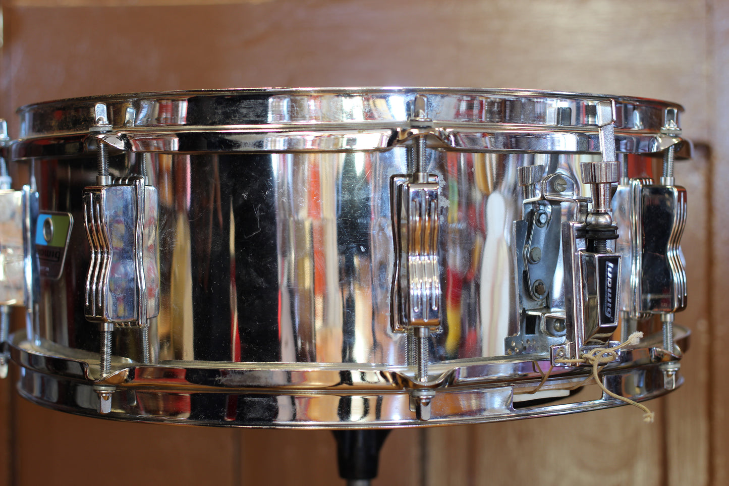 1980's Ludwig 5"x14" L-600 Snare Drum in Mirror Chrome