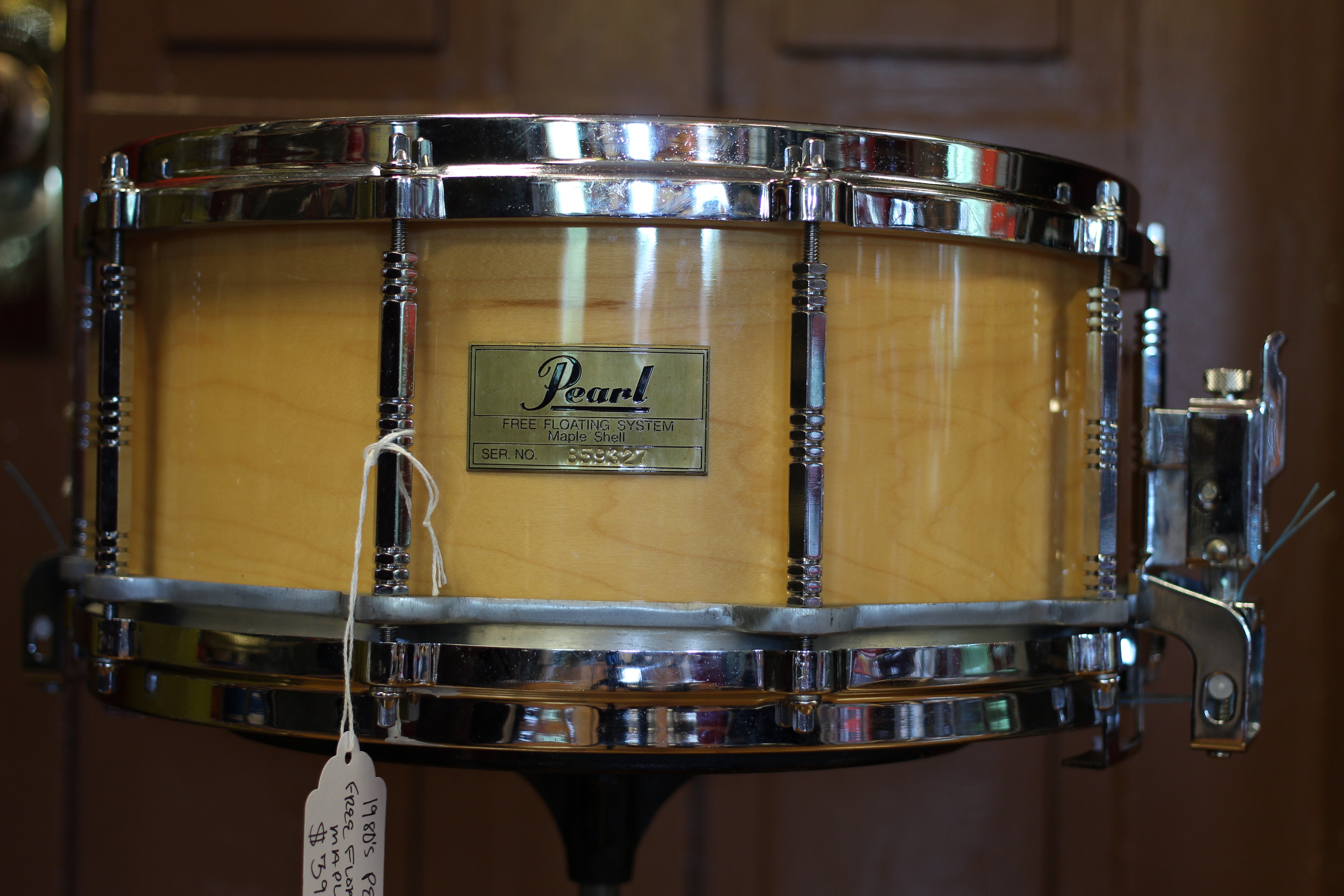 14 x 6.5 Pearl Brass Free Floating Snare - Pre-owned