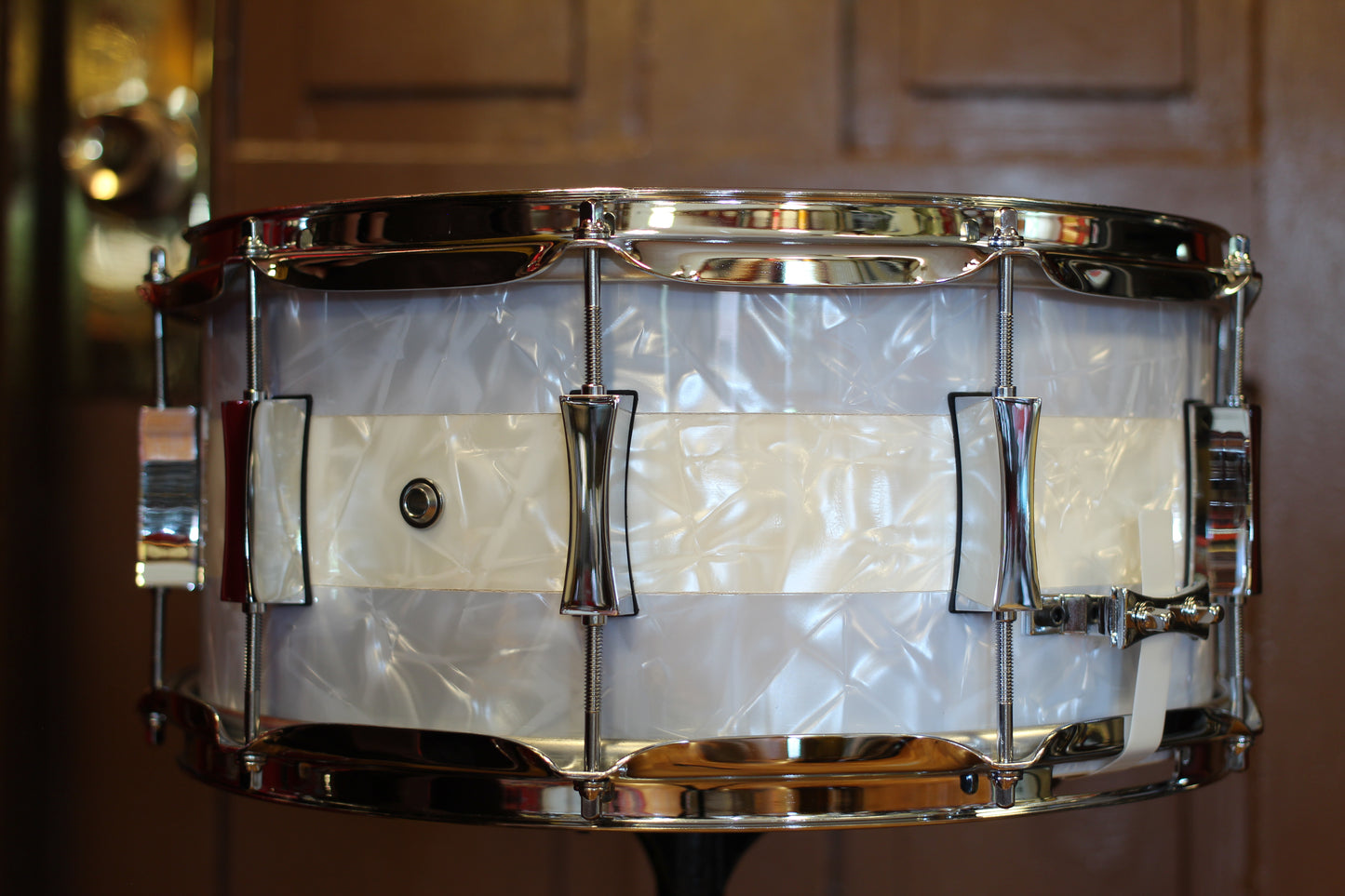 2022 Pork Pie Percussion 7"x14" Banded Marine Pearl Snare Drum