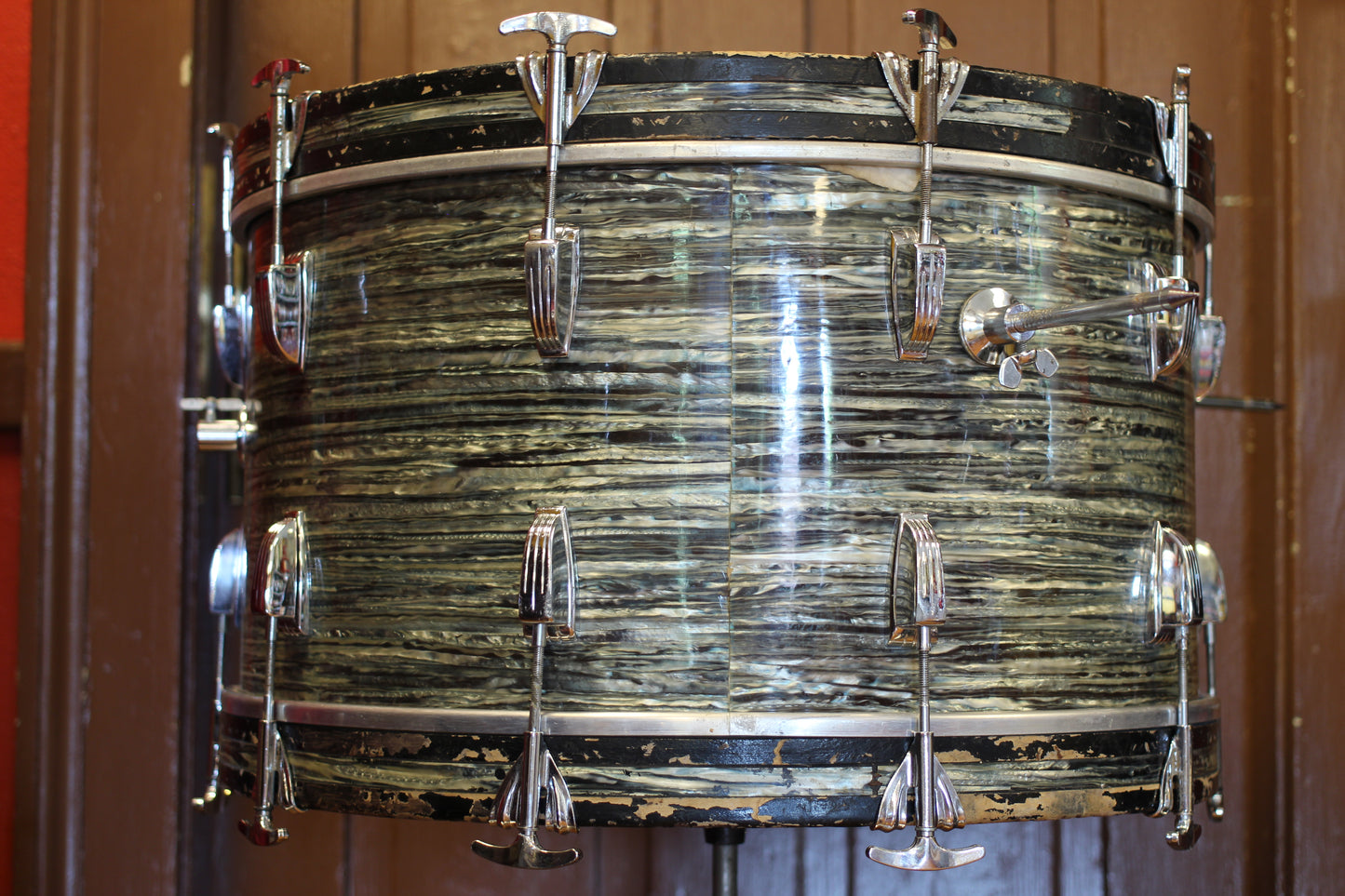 1960's Ludwig 'New Yorker' in Oyster Blue Pearl 12x22 16x16 9x13