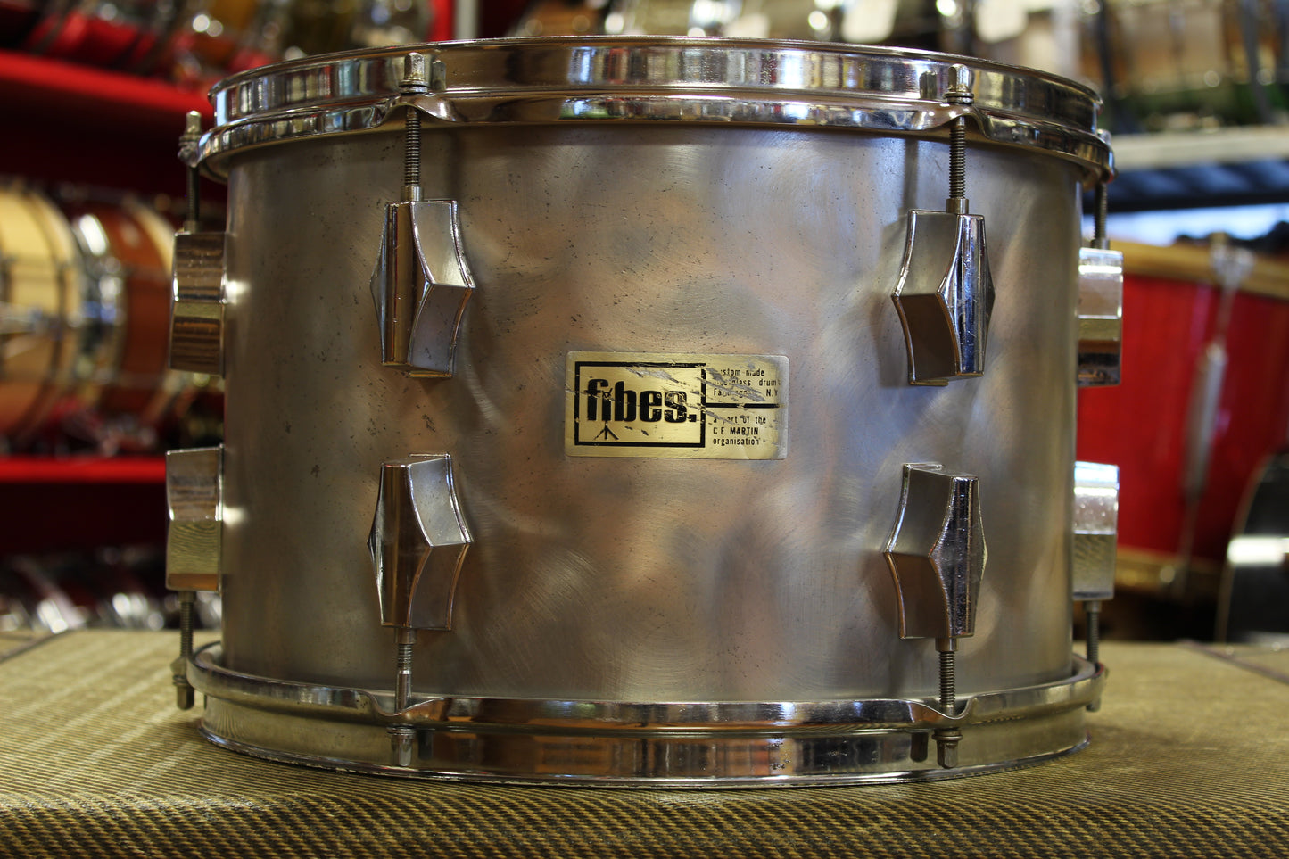 1970's Fibes Brushed Chrome over Fiberglass 14x22 16x18 9x13
