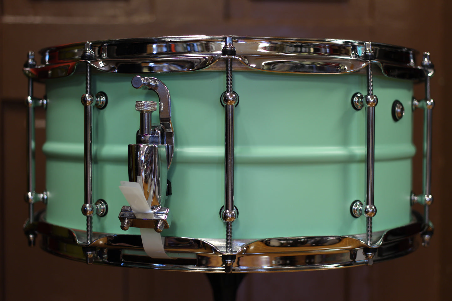 Pork Pie Percussion 6.5"x14" Seafoam Green Aluminum Snare Drum