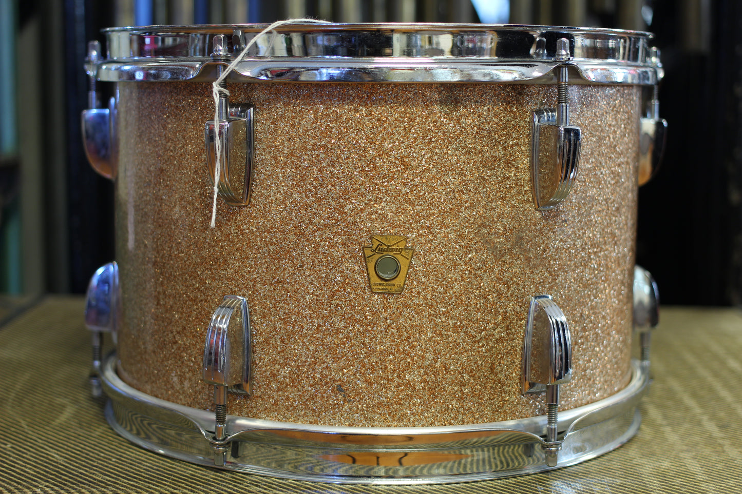 1960's Ludwig Downbeat in Champagne Sparkle 14x20 14x14 8x12