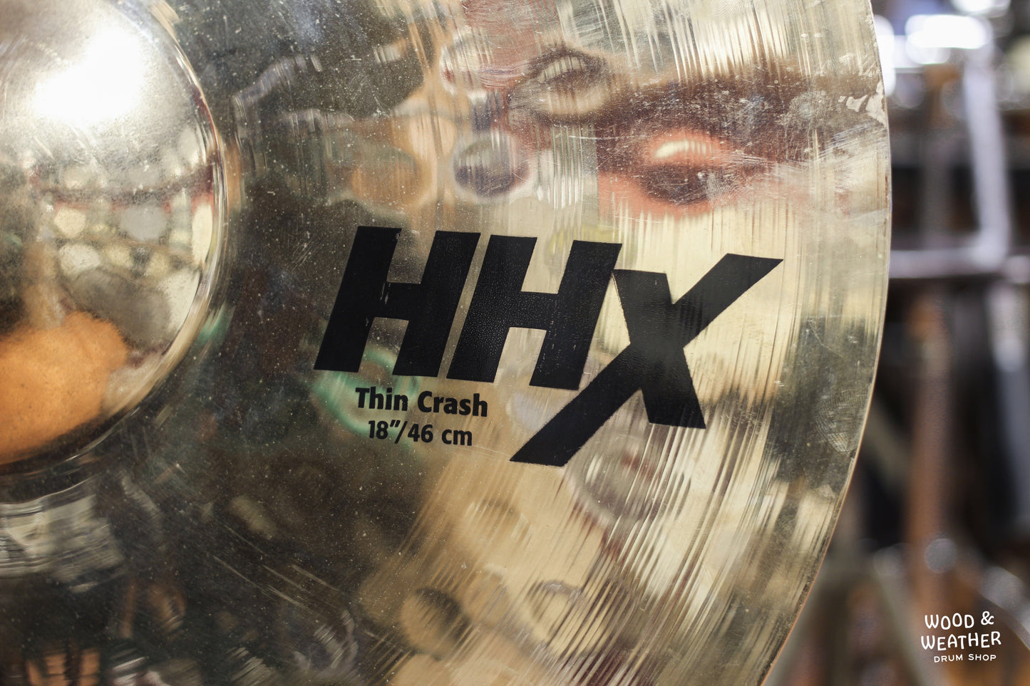 Used Sabian 18" HHX Thin Crash Cymbal 1275g