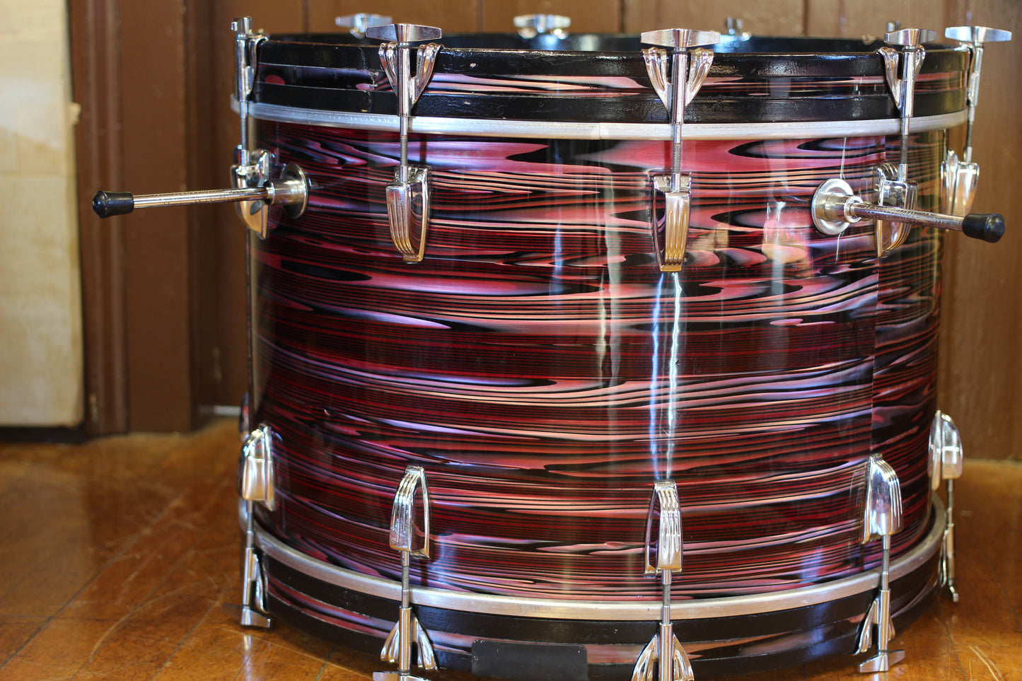 1970's Ludwig Standard 'S-330' in Ruby Strata 14x22 16x16 9x13 8x12