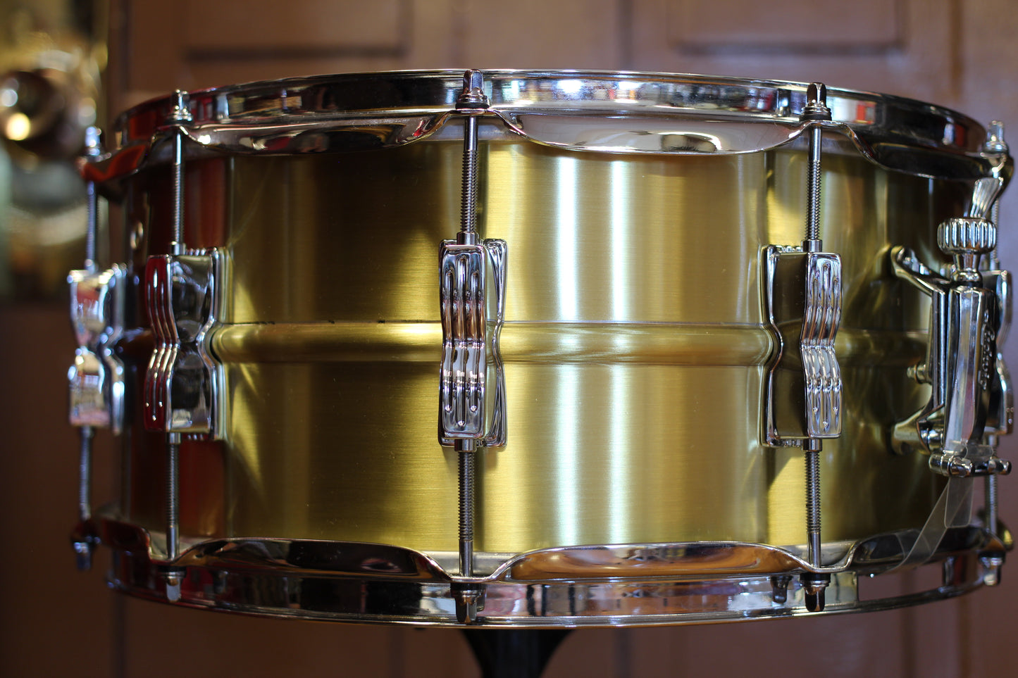2021 Ludwig Acro Brass Snare Drum 6.5"x14" in Brushed Brass