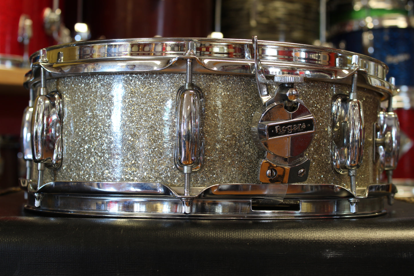 1960's Rogers Holiday Snare Drum 5"x14" in Sparkling Silver Pearl