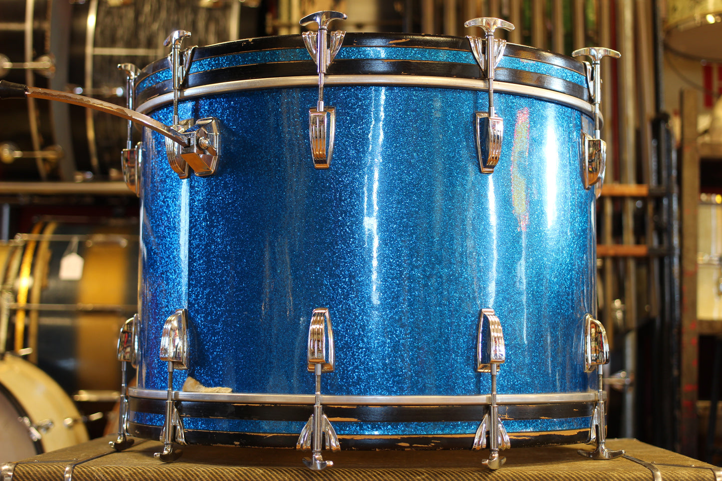1970's Ludwig Super Classic in Blue Sparkle 14x22 16x16 9x13