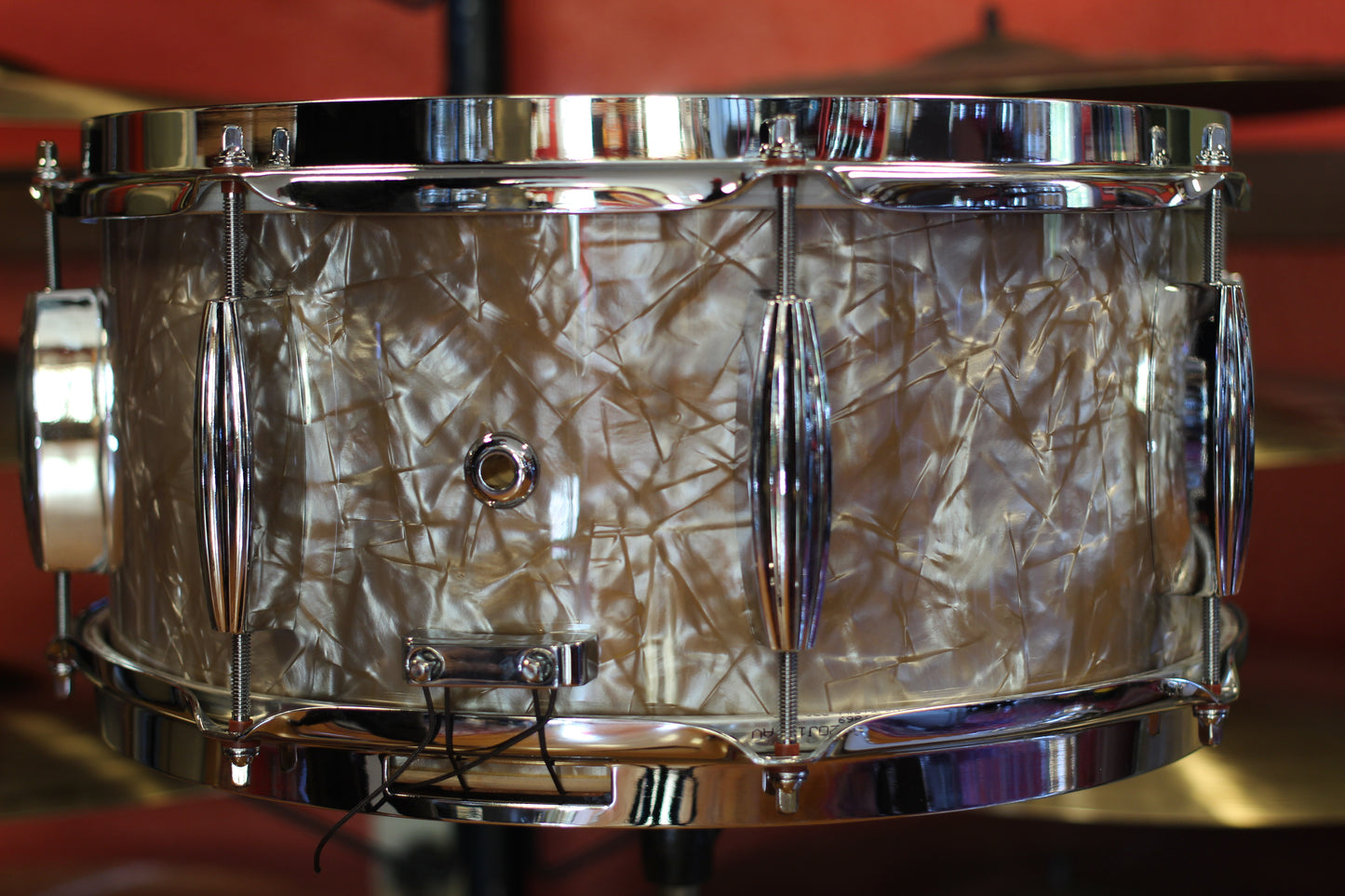 Standard Drum Company 6.5"x14" Solid Shell Snare Drum in Gold Dust Pearl