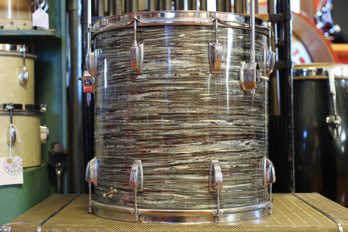 1960's Ludwig Hollywood in Oyster Blue Pearl 14x22 16x16 8x12
