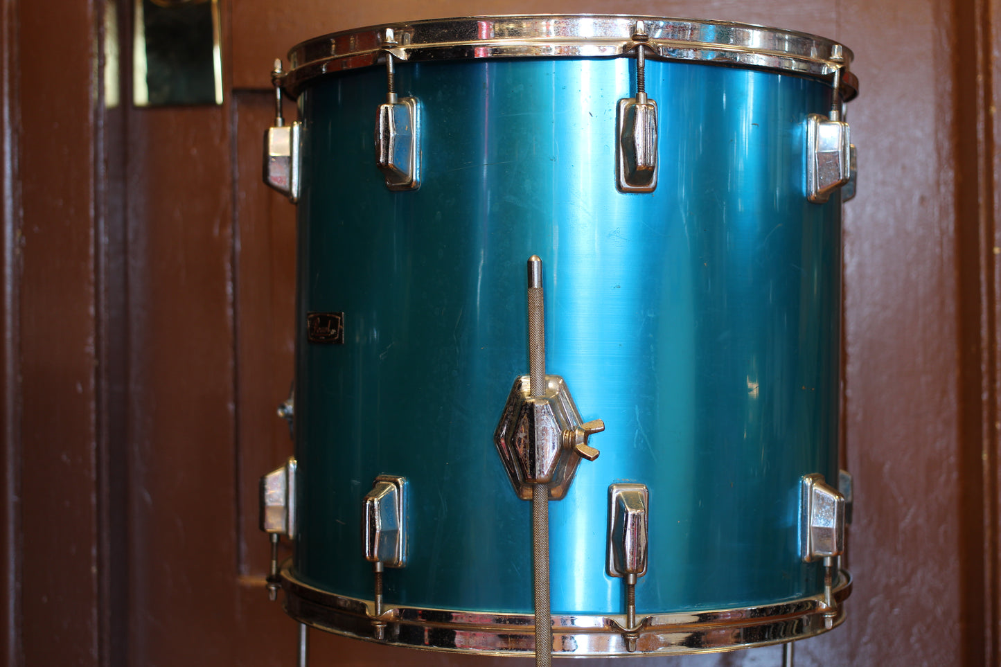 1980's Pearl Professional Wood-Fiberglass in Blue Flash 14x22 16x16 9x13 8x12