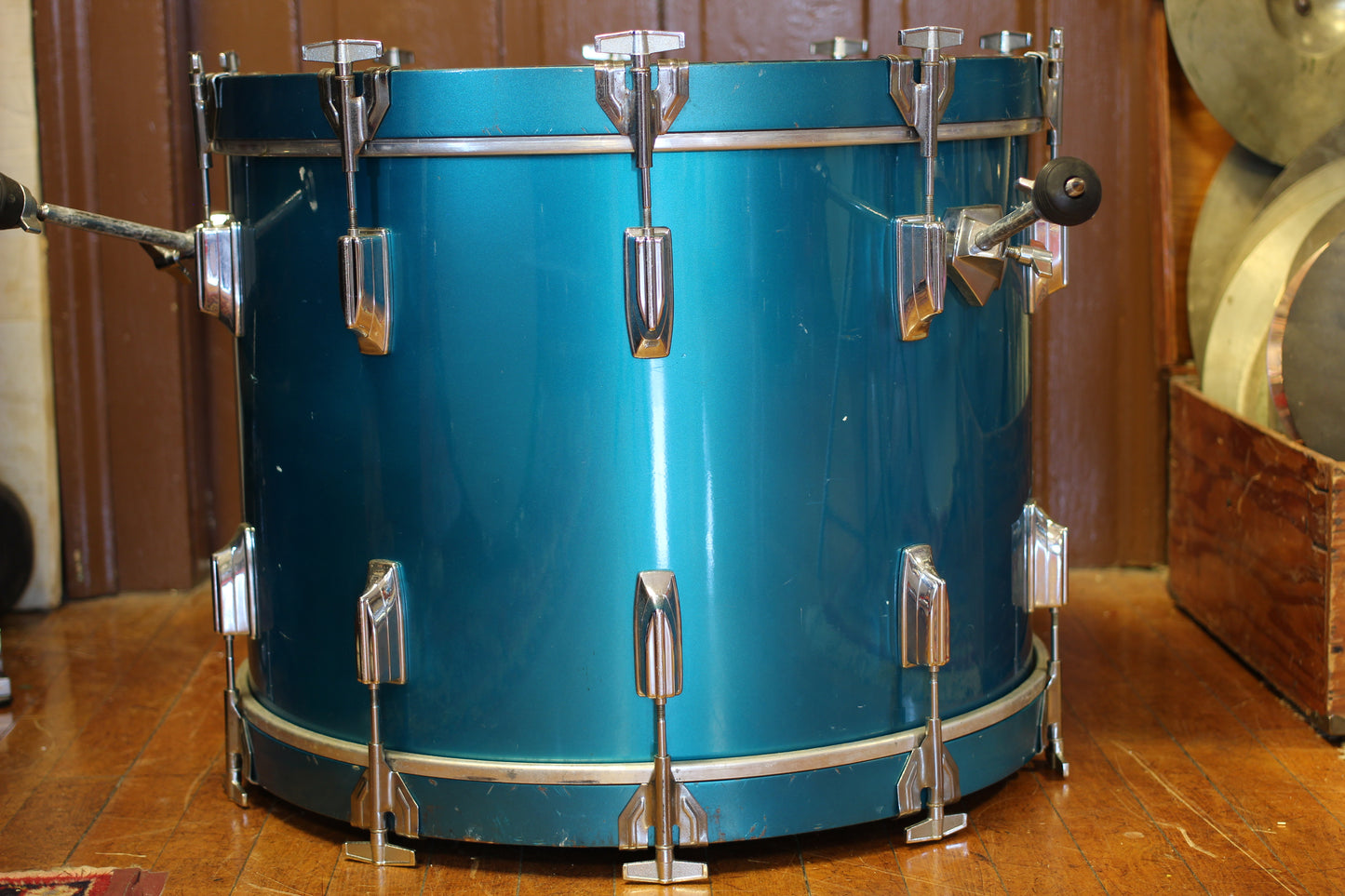 1980's Tama Superstar in Electric Blue 16x22 16x16 10x14 9x13 8x12