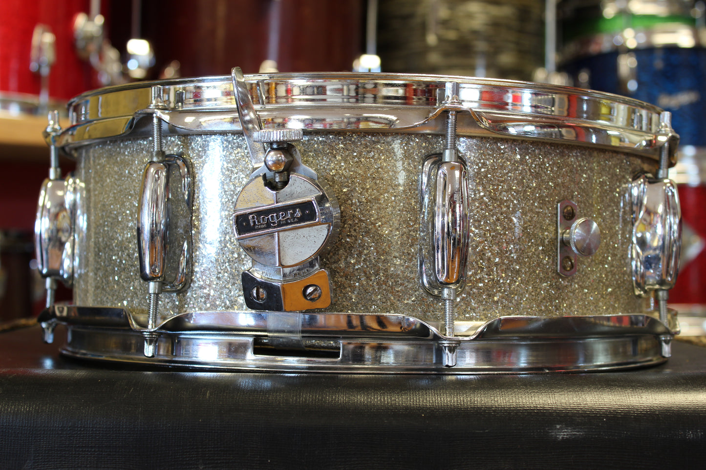 1960's Rogers Holiday Snare Drum 5"x14" in Sparkling Silver Pearl