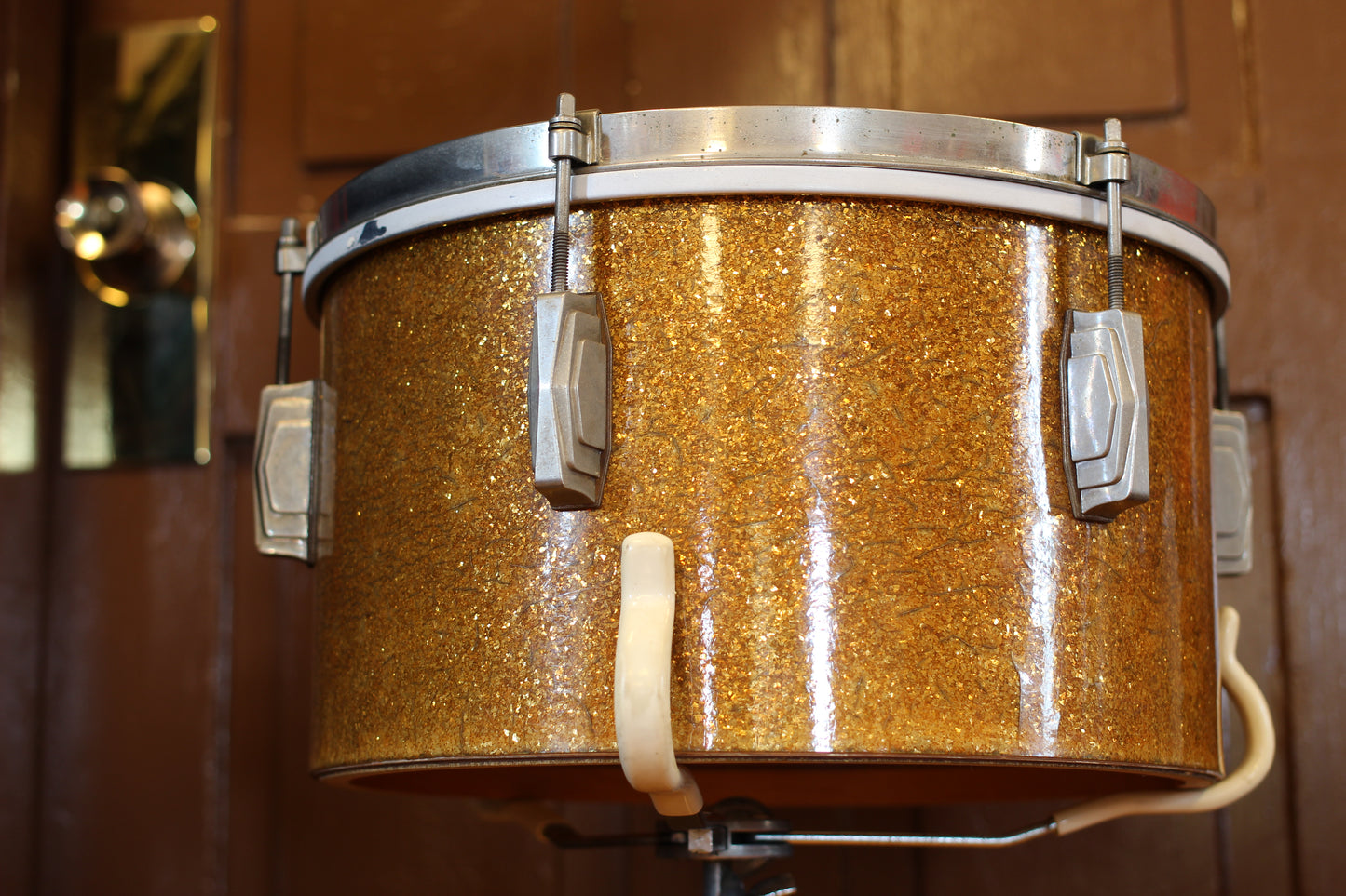 1941 Ludwig & Ludwig 'Swing Sensation' Outfit in Gold Flash Pearl 14x26 7.5x13 12.5x16