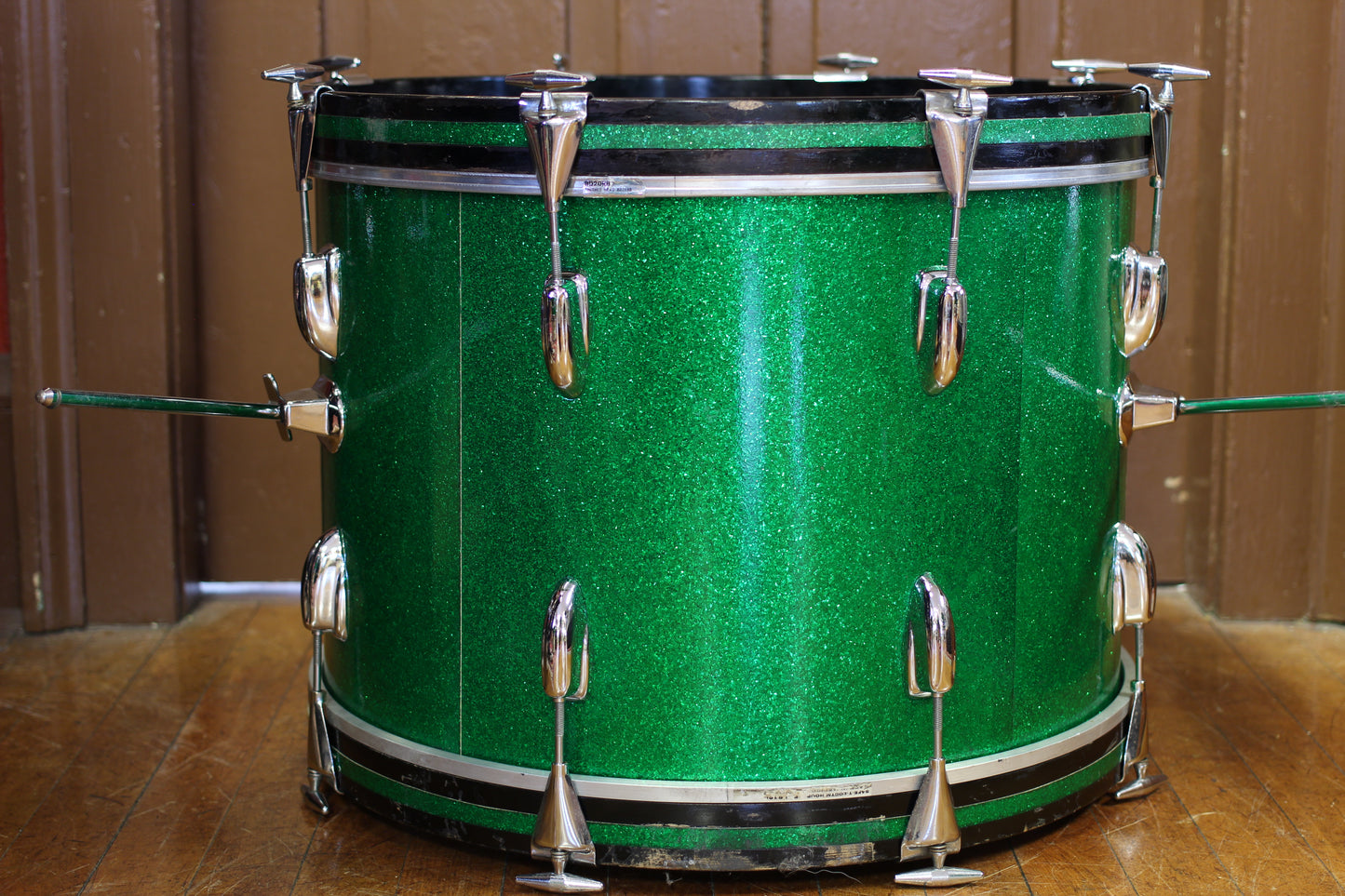 1960's Slingerland 'Gene Krupa Deluxe' in Sparkling Green Pearl 14x20 16x16 9x13