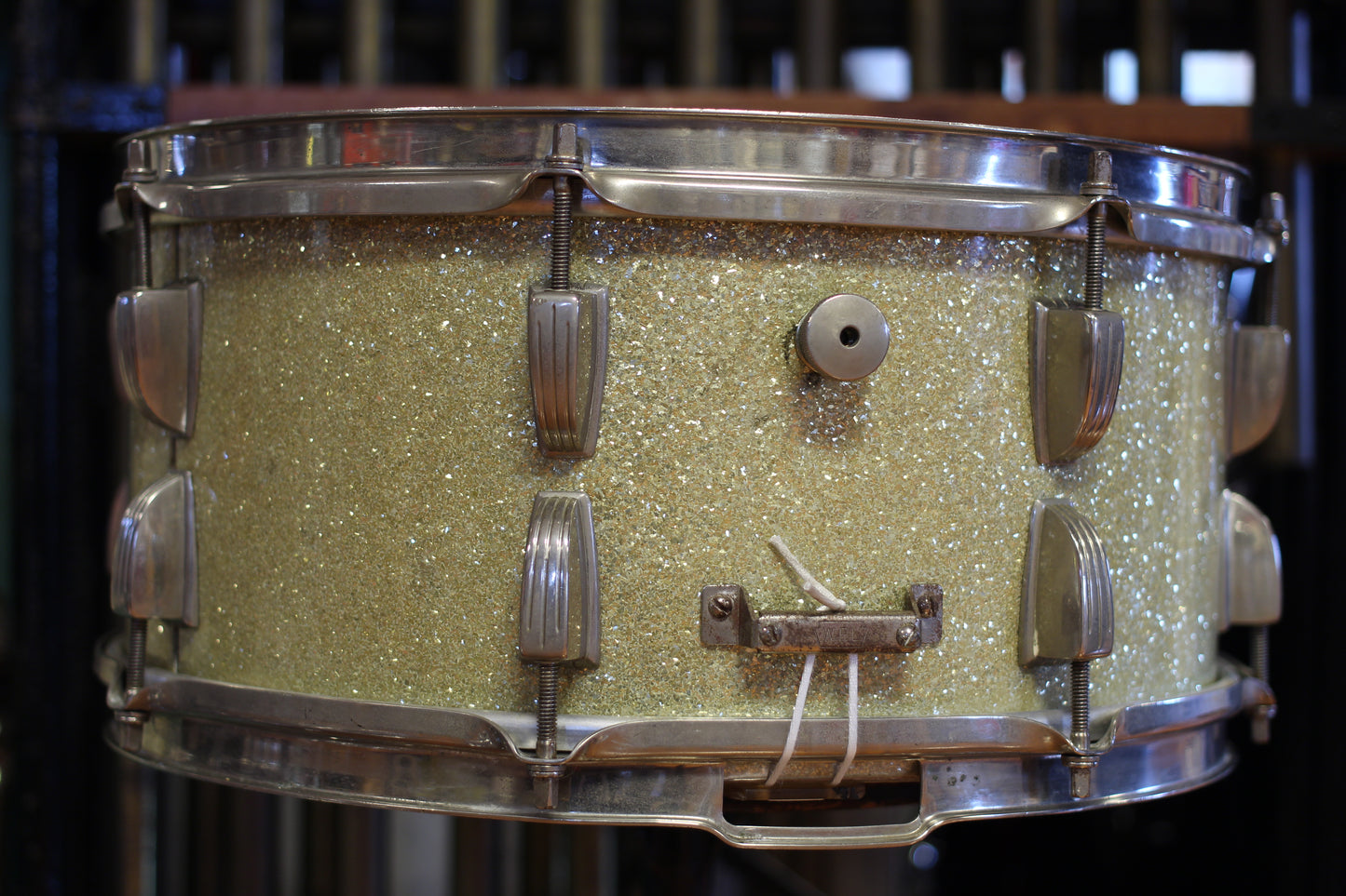 1940's WFL 'Ray McKinley' Snare Drum 6.5"x14" in Sparkling Silver Pearl