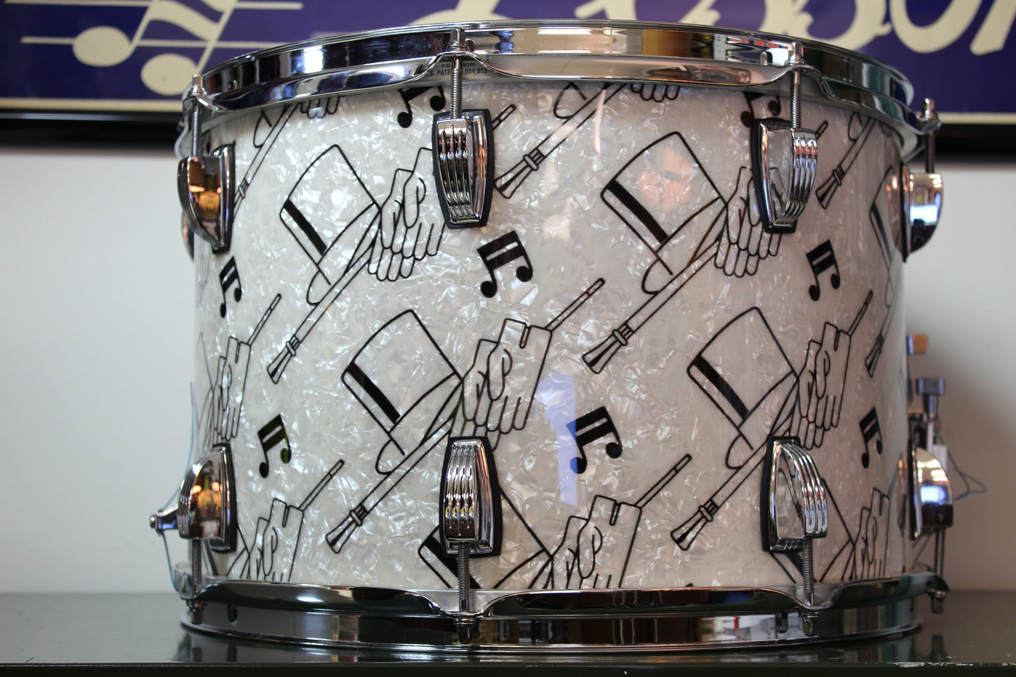 1970's Ludwig 10"x15" Parade Snare Drum in Top Hat & Cane