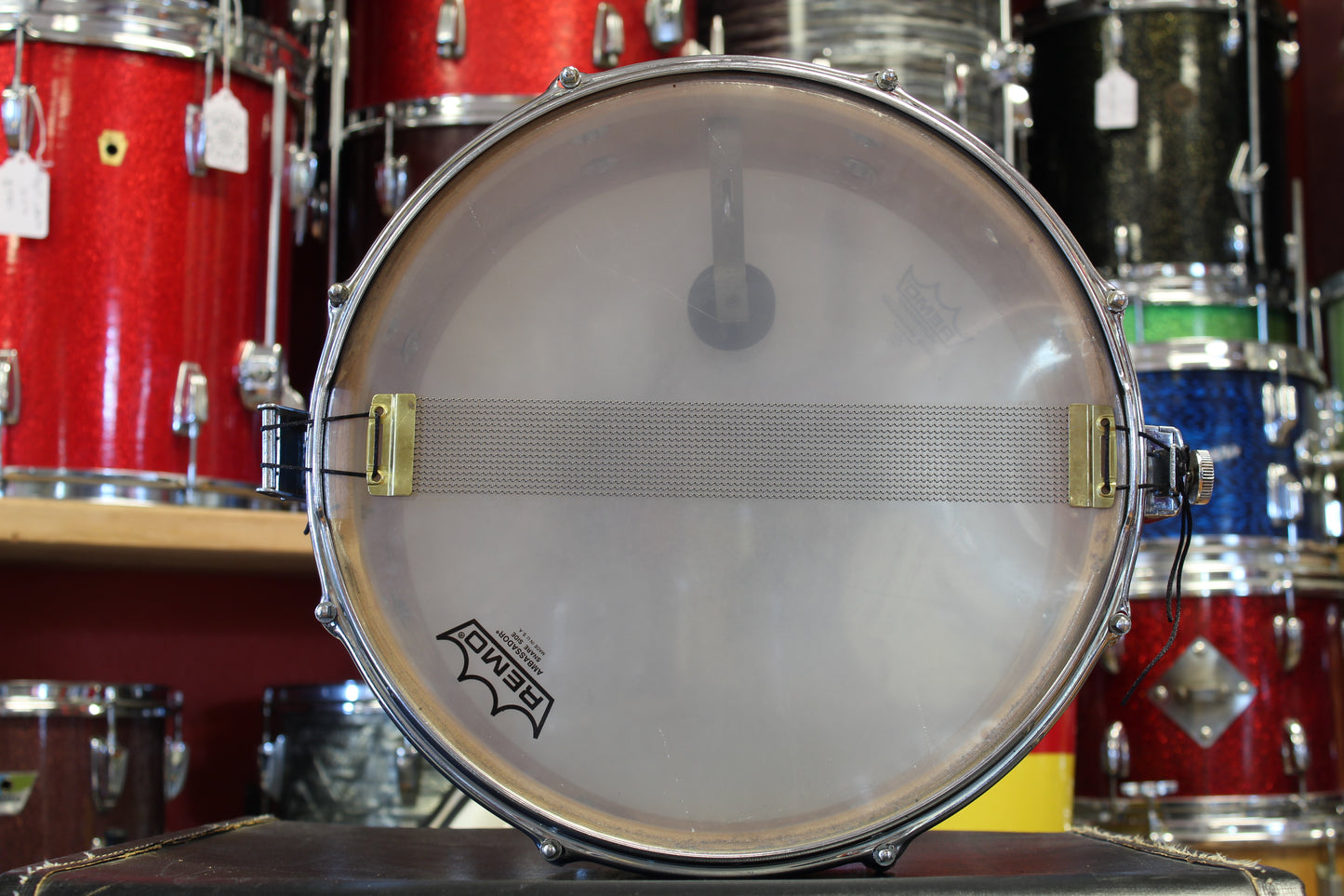 1965 Slingerland 5.5"x14" Artist model Snare Drum in Sparkling Blue Pearl