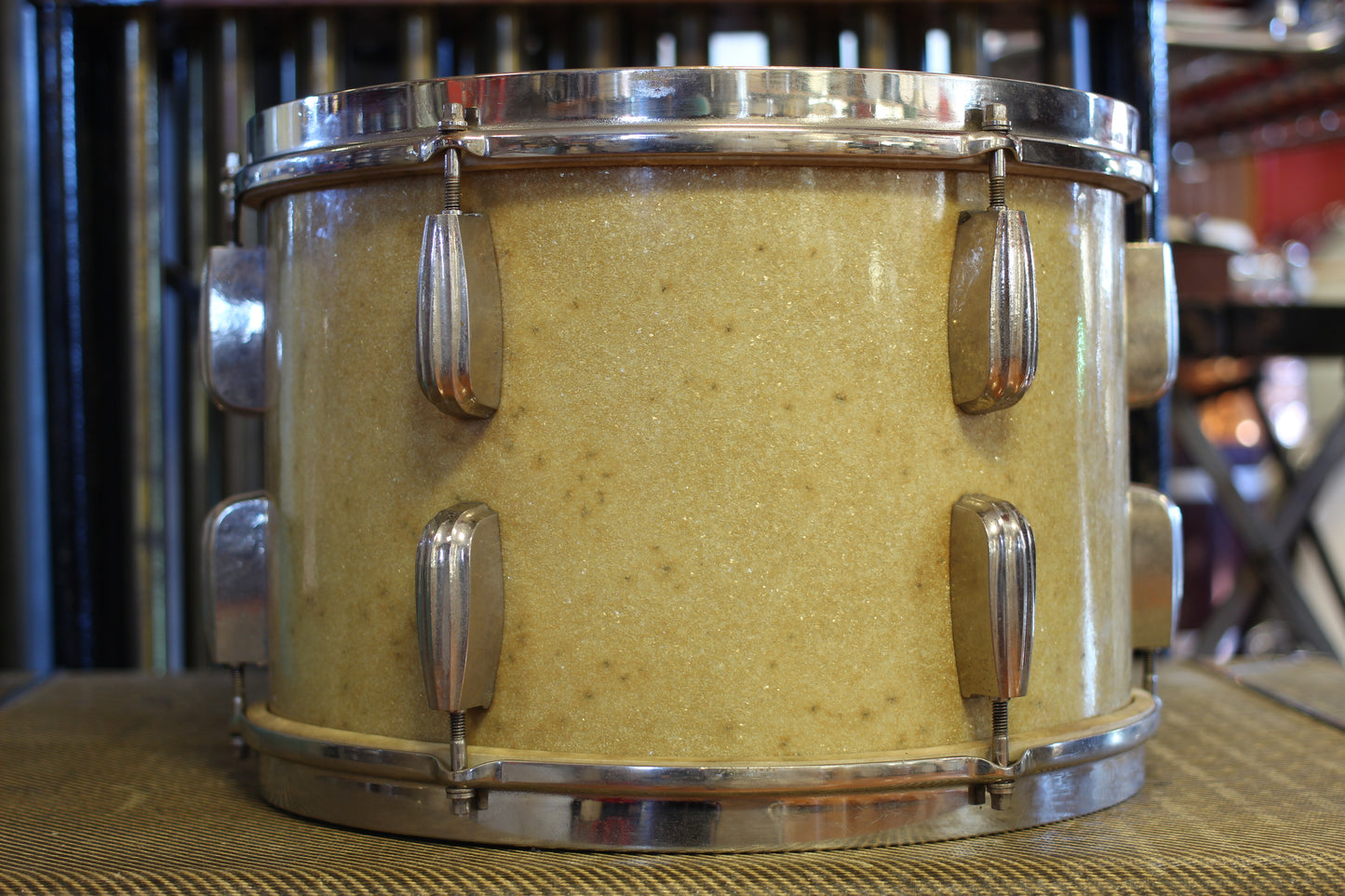 1940's Slingerland Radioking 'Buddy Schutz' Sparkling Silver Pearl 14x24 16x16 9x13 7x14