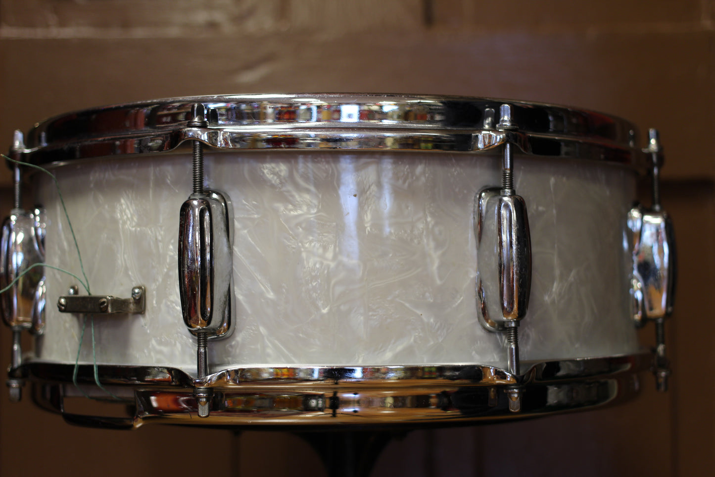 1950's Slingerland 5.5"x14" Student Model Radioking in White Marine Pearl