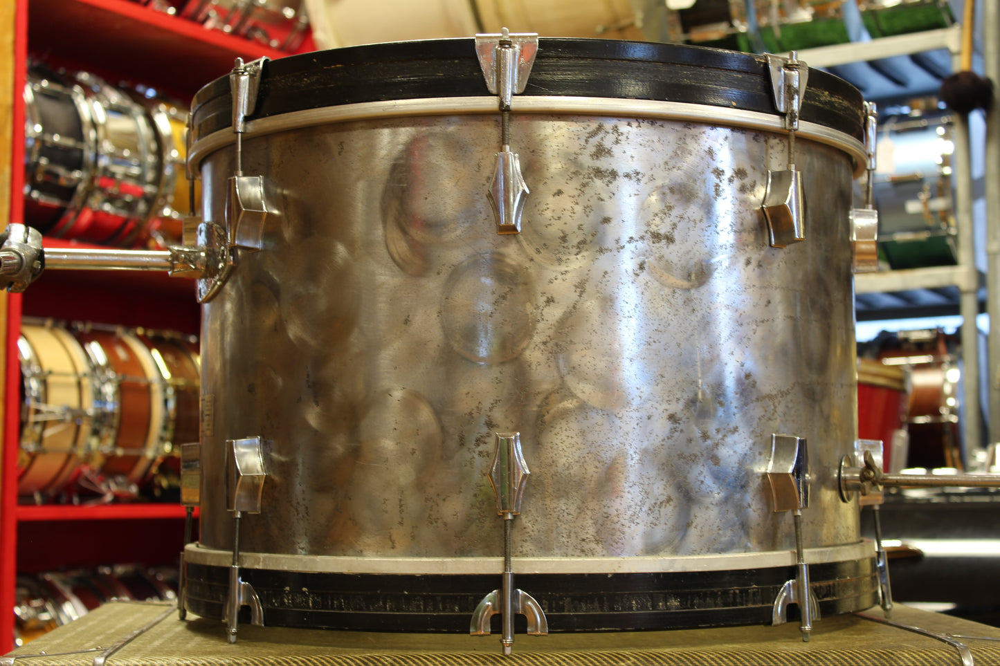 1970's Fibes Brushed Chrome over Fiberglass 14x22 16x18 9x13
