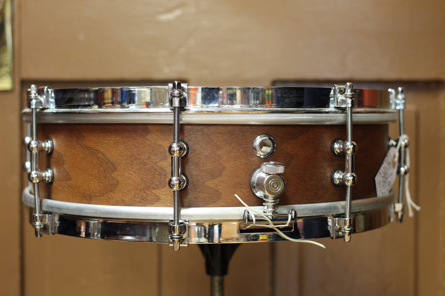 YC Drum Company 4"x14" Snare Drum in Natural Walnut