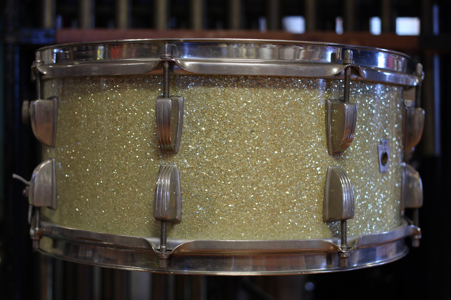 1940's WFL 'Ray McKinley' Snare Drum 6.5"x14" in Sparkling Silver Pearl
