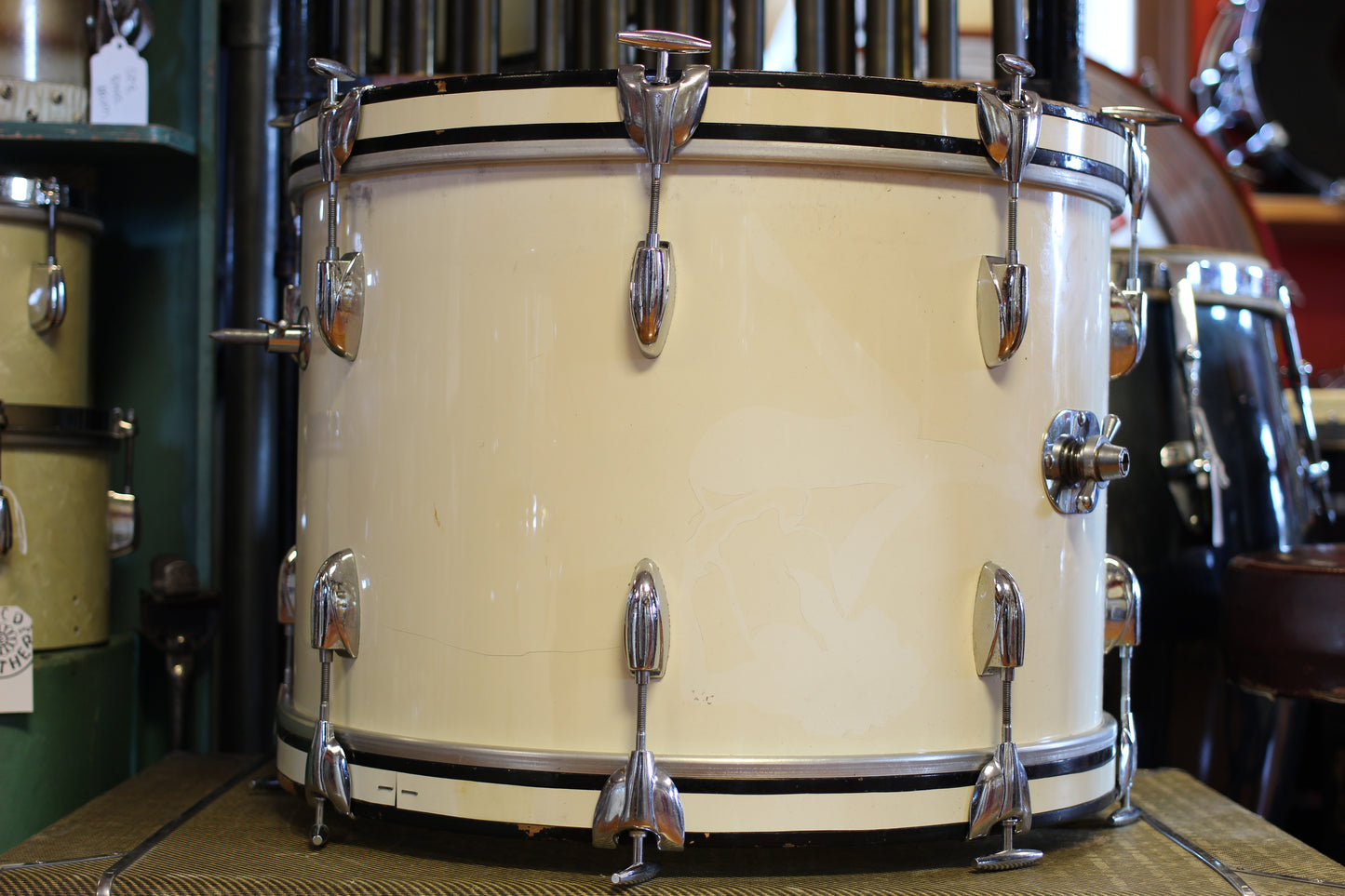 1960's Gretsch Progressive Jazz in White Gloss 14x20 14x14 8x12