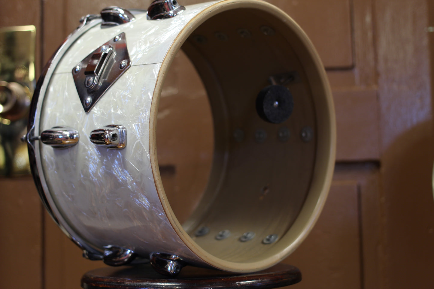 1960's Slingerland Modern Jazz in White Marine Pearl 14x20 14x14 8x12