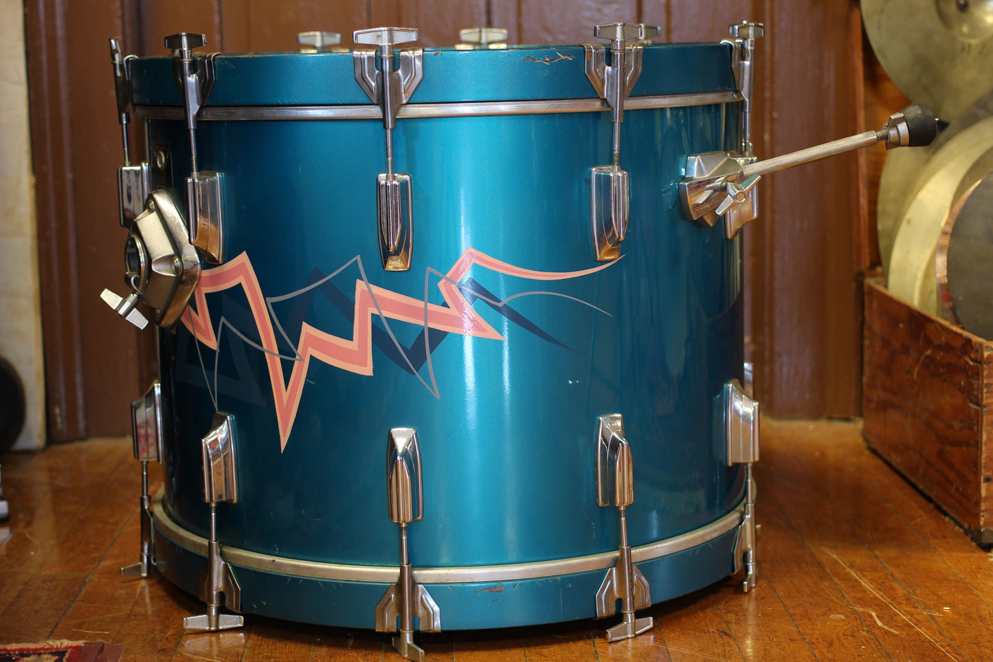 1980's Tama Superstar in Electric Blue 16x22 16x16 10x14 9x13 8x12
