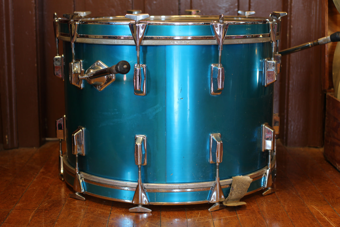 1980's Pearl Professional Wood-Fiberglass in Blue Flash 14x22 16x16 9x13 8x12