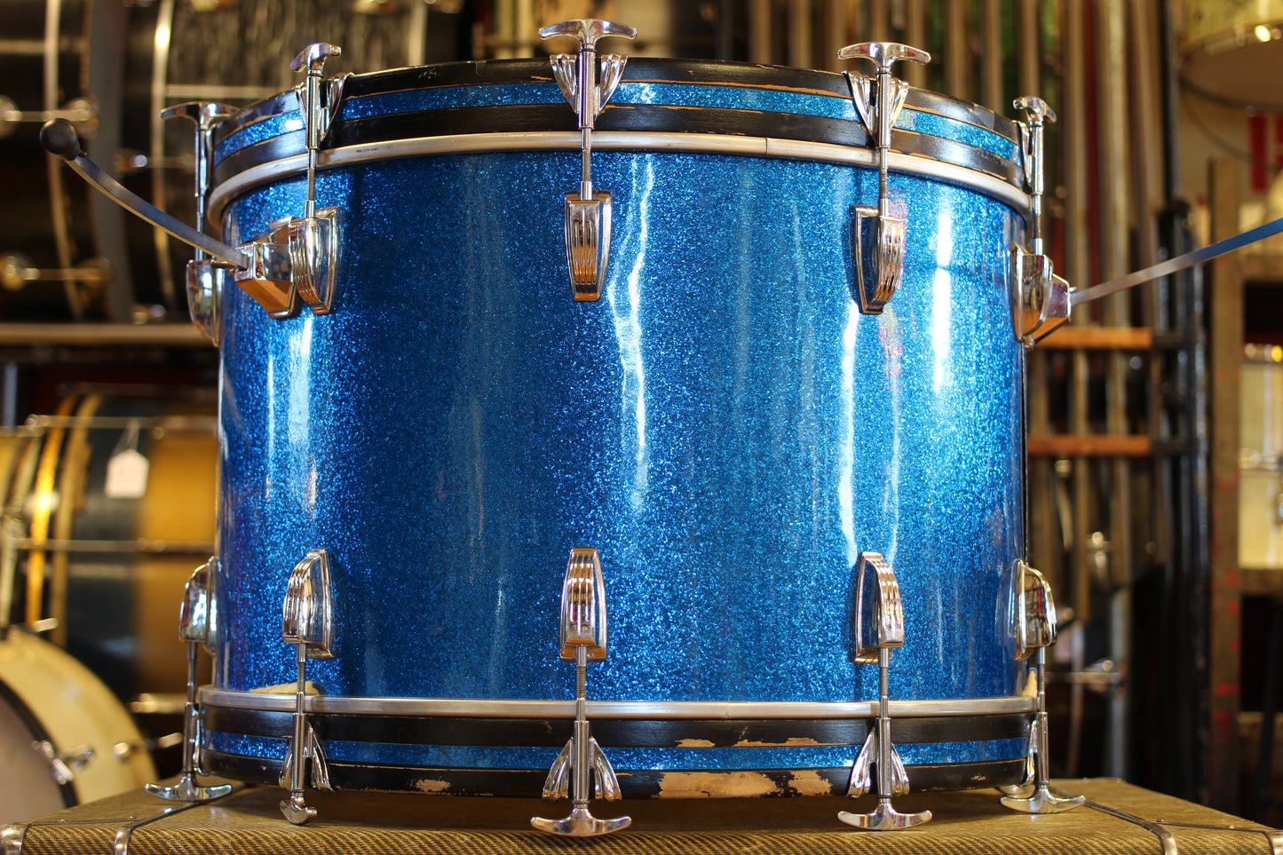 1970's Ludwig Super Classic in Blue Sparkle 14x22 16x16 9x13