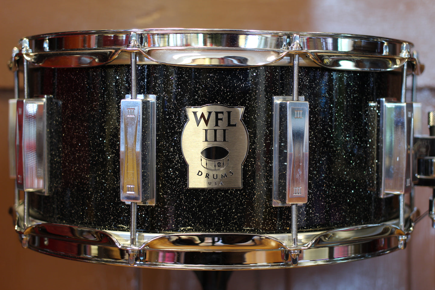 2015 WFL III '1914' Model Snare Drum in Black Sparkle 6.5"x14"