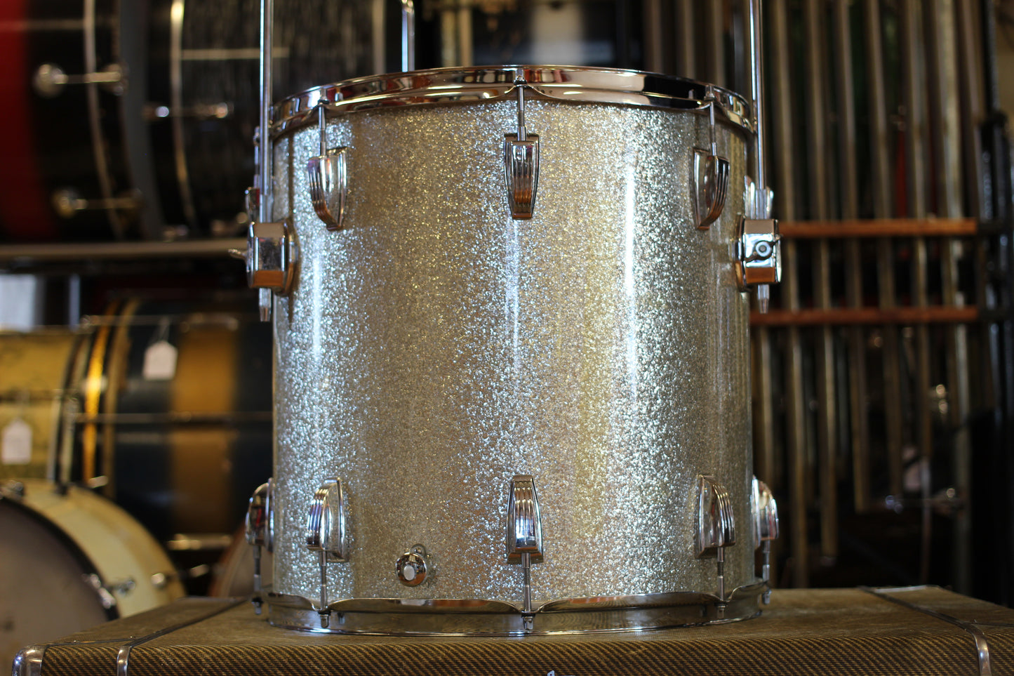 1969 Ludwig Hollywood in Silver Sparkle 14x22 16x16 9x13 8x12