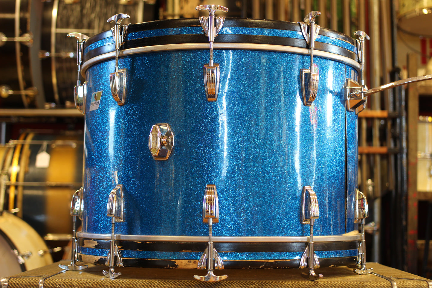 1970's Ludwig Super Classic in Blue Sparkle 14x22 16x16 9x13