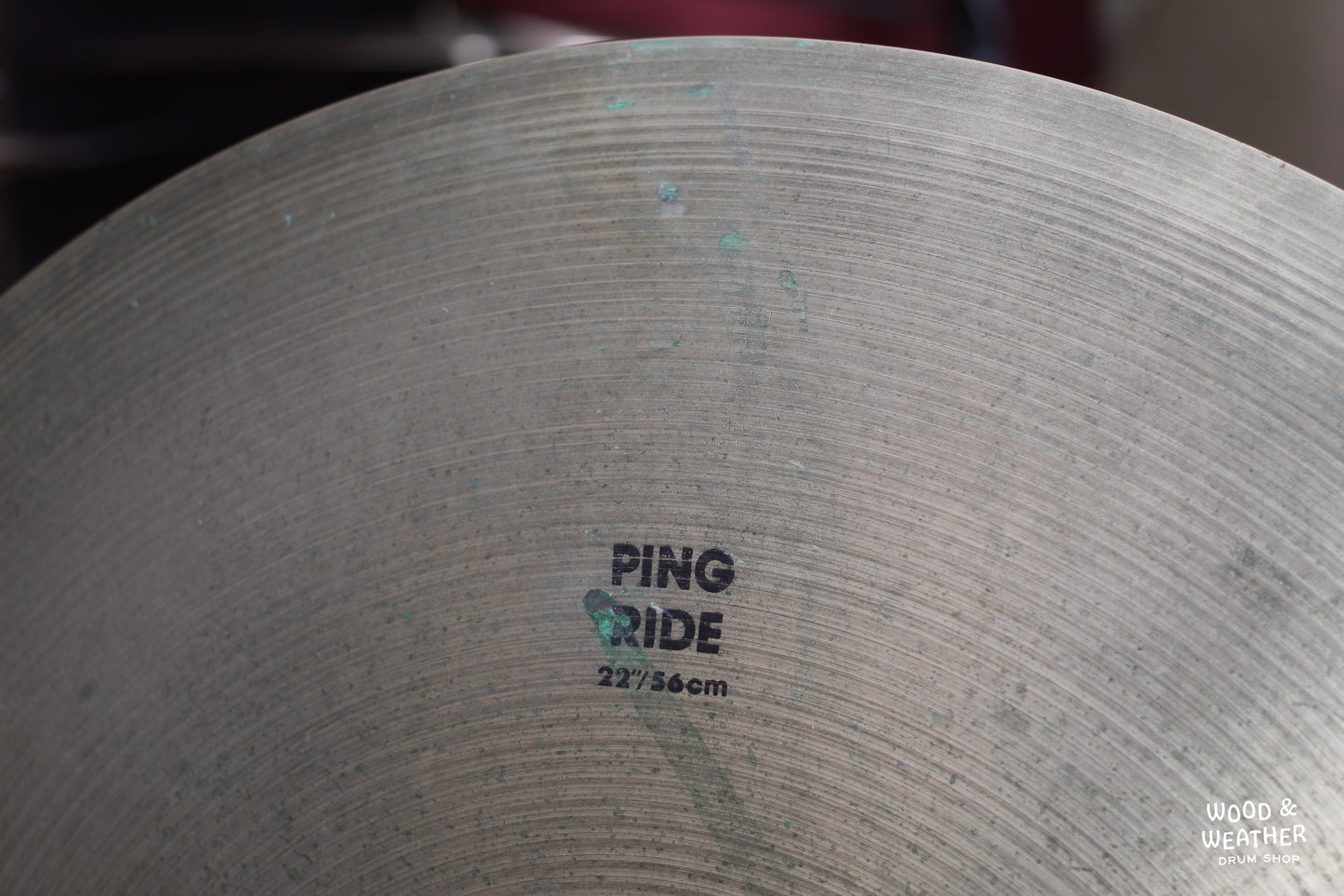 1980s A. Zildjian 22" "CO. Stamp" Ping Ride Cymbal 3447g