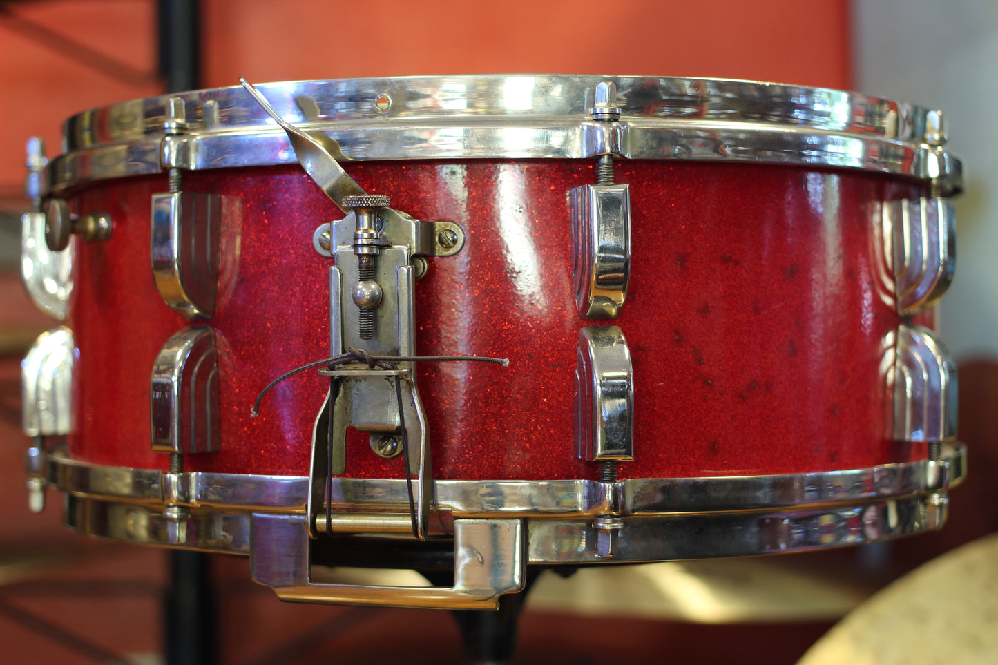 1950 Leedy Broadway 5.5"x14" in Sparkling Red Pearl