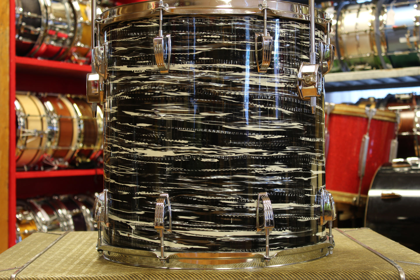 1969 Ludwig Super Classic in Oyster Black Pearl 14x22 16x16 9x13