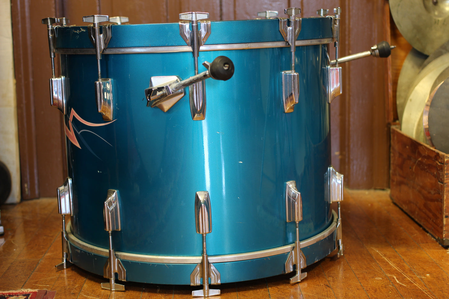 1980's Tama Superstar in Electric Blue 16x22 16x16 10x14 9x13 8x12