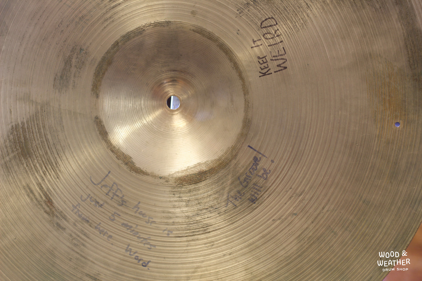 1970s A. Zildjian 20" Ride Cymbal 2130g
