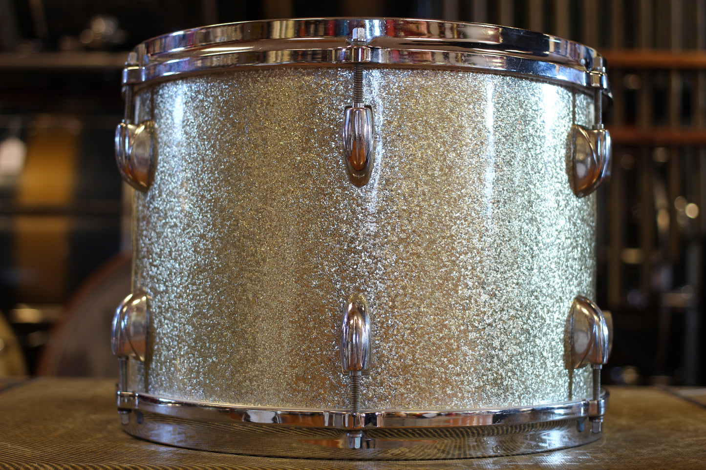 1960's Gretsch 'One Nighter Plus' in Silver Sparkle Pearl 14x22 9x13 5.5x14
