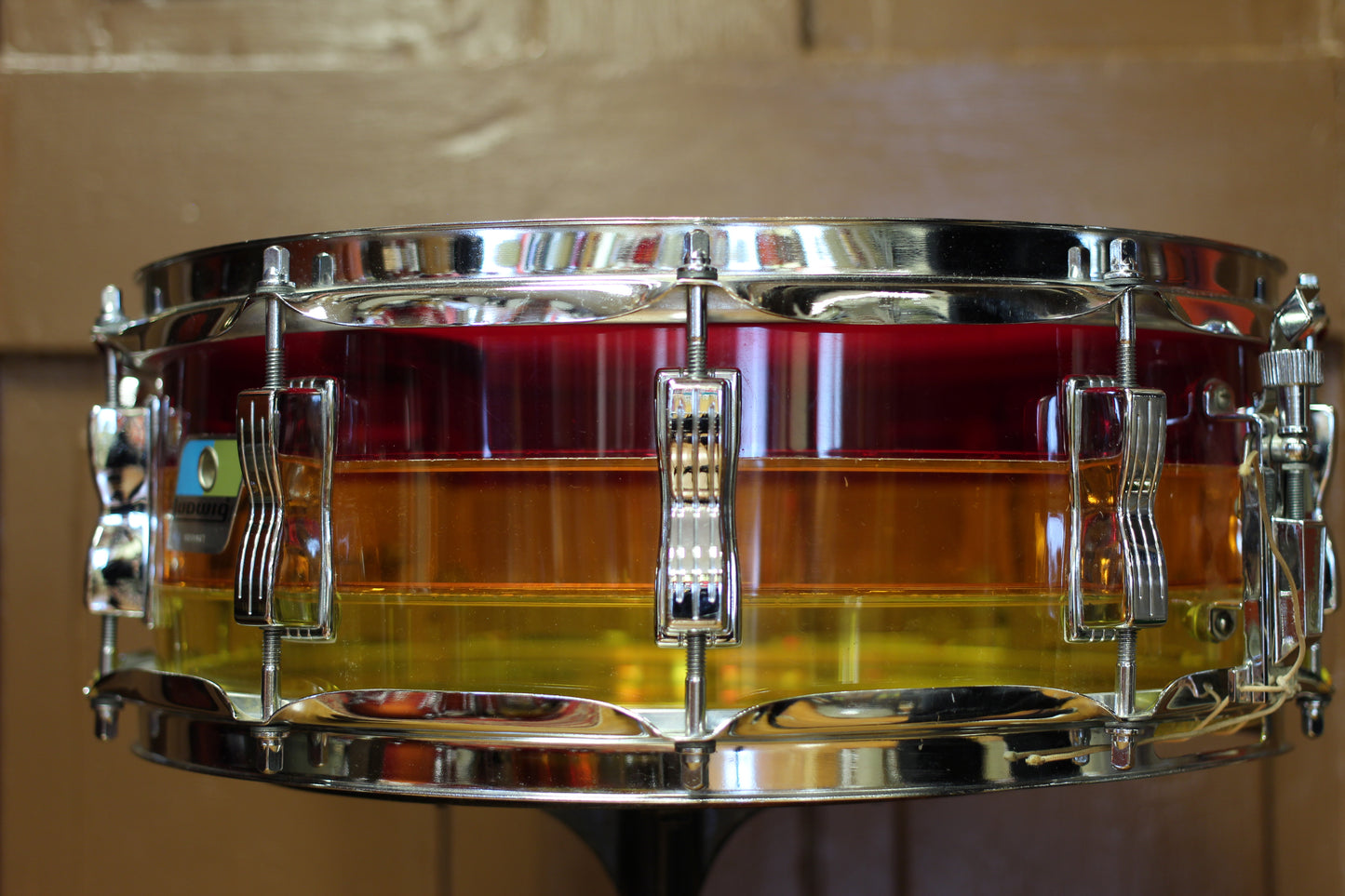 1970's Ludwig 5"x14" Vistalite Snare Drum in Tequila Sunrise
