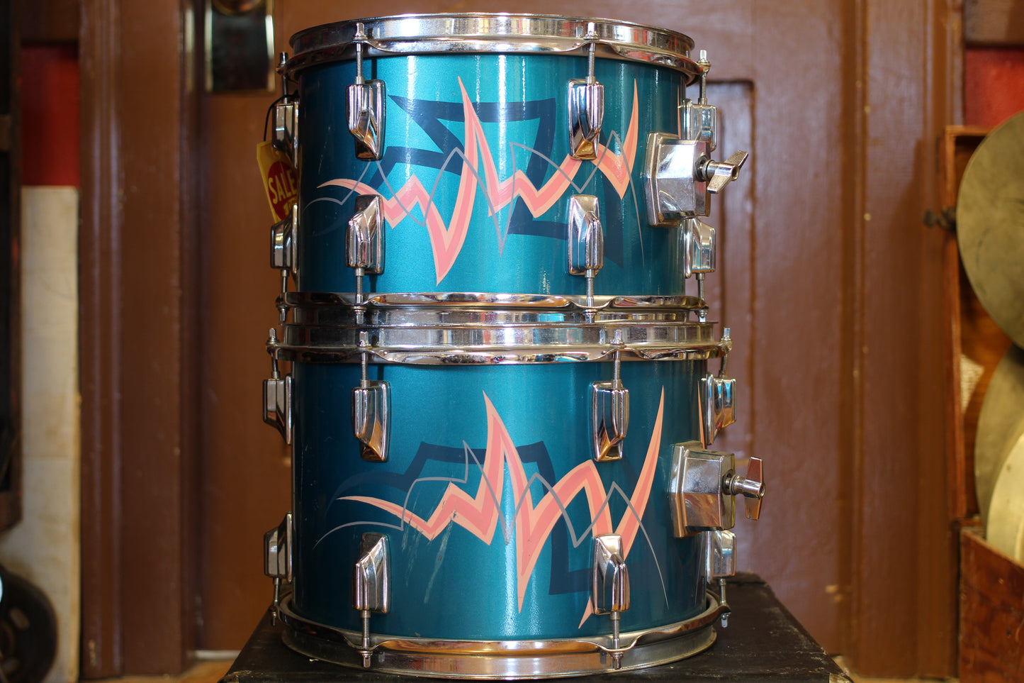1980's Tama Superstar in Electric Blue 16x22 16x16 10x14 9x13 8x12