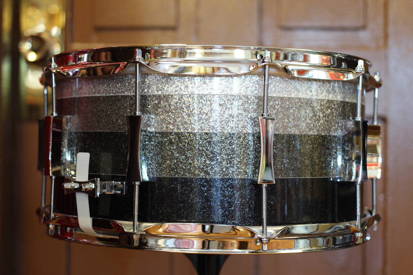 2022 Pork Pie Percussion 7"x14" Grey Scale Sparkle Snare Drum