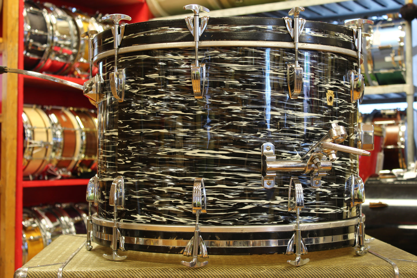 1969 Ludwig Super Classic in Oyster Black Pearl 14x22 16x16 9x13