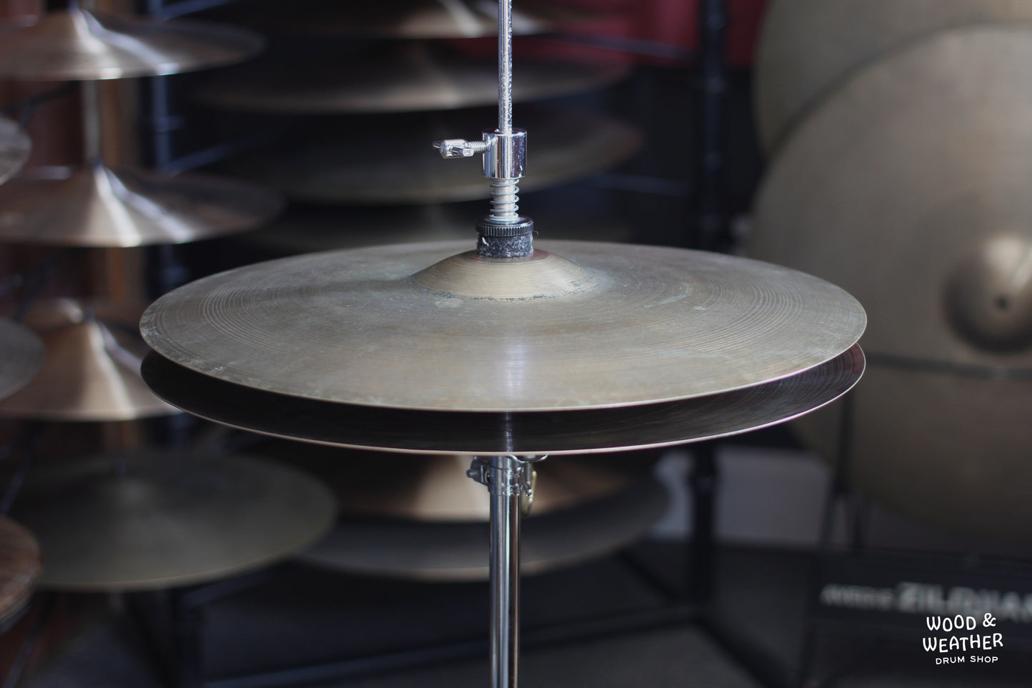 1960s A. Zildjian 14" Hi-Hat Cymbals 705/885g